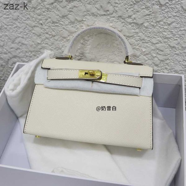 

women's 19cm handbag mini kelys grain bag classic 2023 luxury palm designer cow bags leather one shoulder diagonal 3uuh