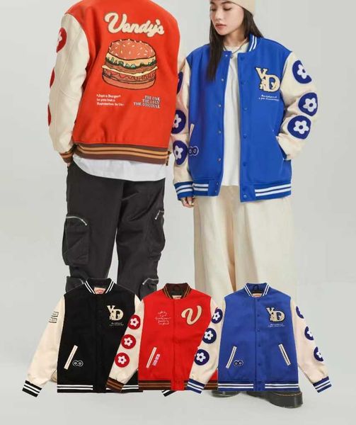 

men's jackets vand coats the baseball uniform pink leisure casual women jersey men couples loose versatile vintage ins simple 5cwk, Black;brown