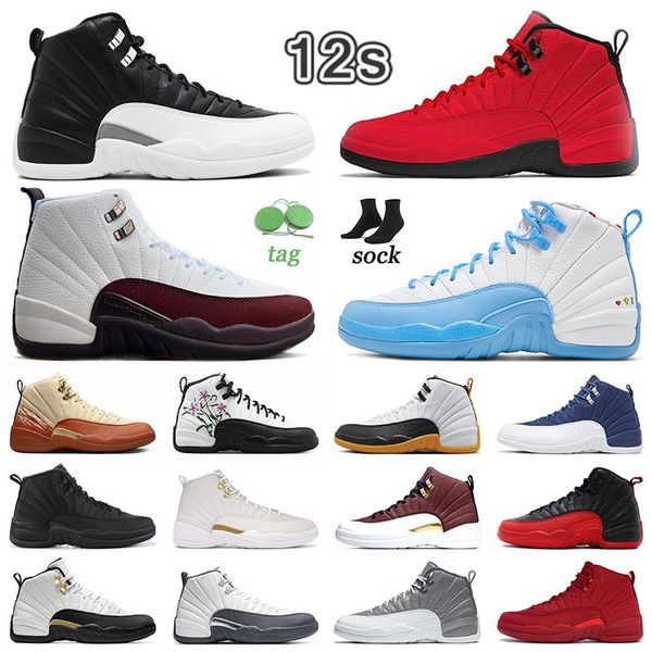

jumpman 12 a ma maniere black white basketball shoes mens womens jumpmans 12s university blue emojis ovo white beige unc hyper royal stealth
