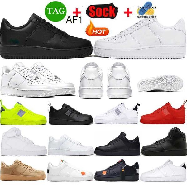 

skateboarding ones og airforce 1 sneakers casual shoes men women af1 sports cut white black outdoor trainers sneakers