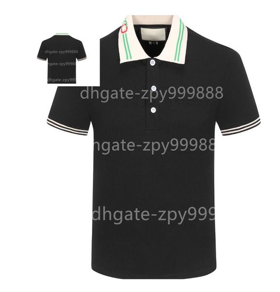 

mens stylist polo shirts luxury italy men clothes short sleeve fashion casual men summer t shirt many colors are available asian size m-3xl, White;black