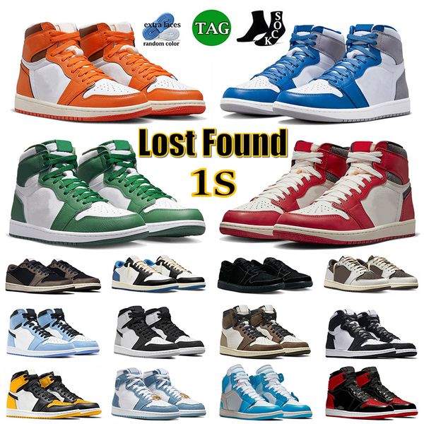 

2023 new basketball shoes jumpman 1 lost found starfish true blue gorge green reverse mocha 1s lows black phantom taxi bred unc grey fog