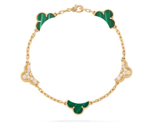

diamonds clover bracelet tennis chain bracelet four leaf flower bracelet designer for women mens bracelets 18 gold plate silvery luxury jewe, Black