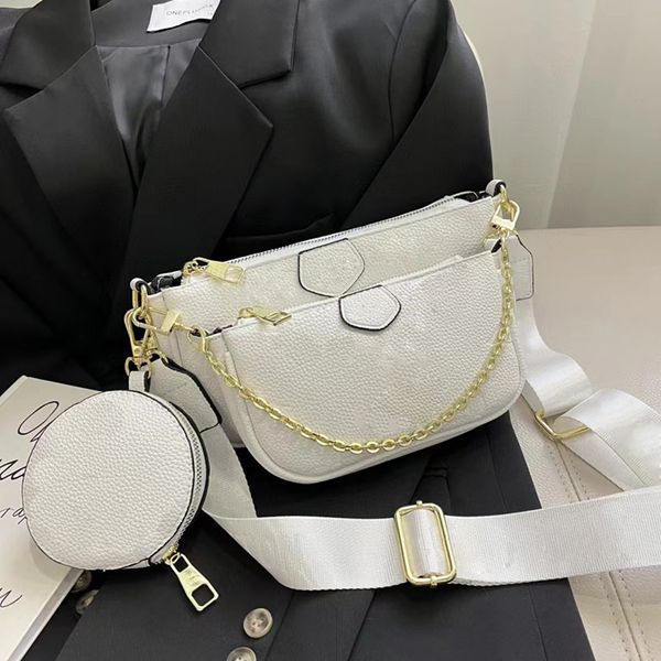 

pink sugao shoulder crossbody bags with wallet chian fashion bags purses luxury designer handbags sshopping bag 3pcs/set nms0206-36