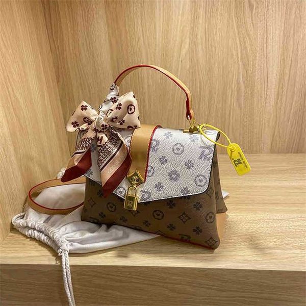 

20% off handbag 2023 new bag women's small square shoulder texture silk scarf accessories diagonal cross style