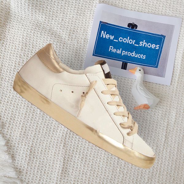

new release italy brand women sneakers super star shoes luxury golden sequin classic white do-old dirty designer man casual shoe, Black