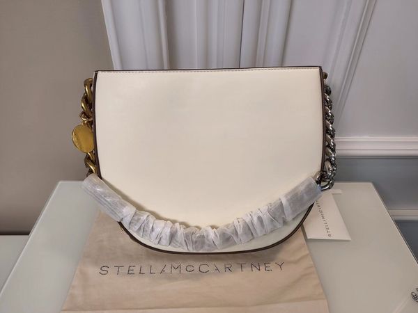 

small stella mccartney frayme zipped shoulder bag designer women frayme medium leather lady handbag purse hobo bags luxury black gold medall