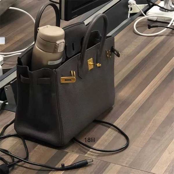 

herme birkin 5a bags first layer cow leather platinum bag womens 2023 new bride large capacity single shoulder hand