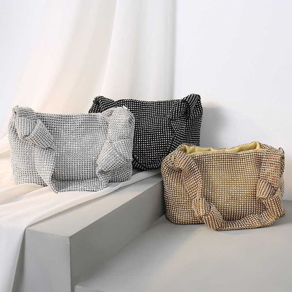 

totes bag king diamond ins full drill armpit chain messenger fairy hand held diamond rhinestones bags handbags 230208