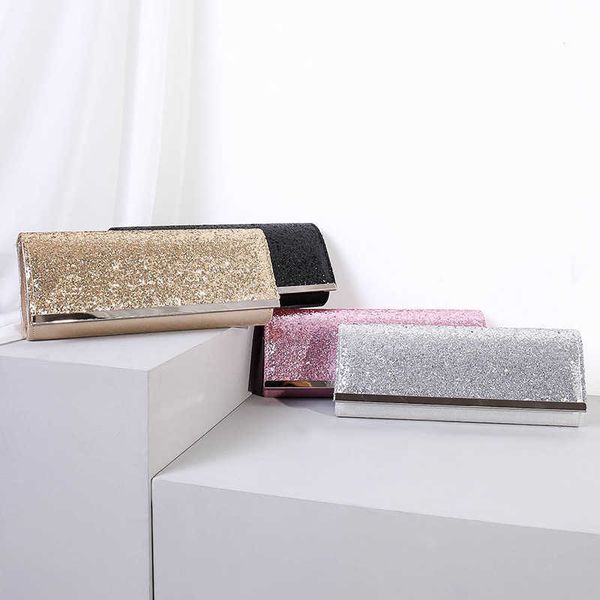 

totes bag new style dinner glitter chain messenger hand girl s banquet bride s rhinestones bags handbags 230208