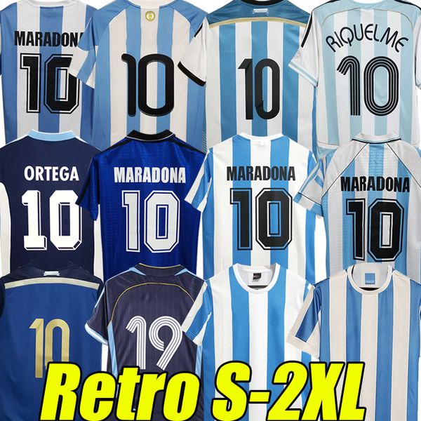

retro 1986 soccer jerseys maradona caniggia 1978 1996 football shirt batistuta 1998 riquelme 2006 1994 ortega crespo 2014 2010 argentina sim, Black;yellow