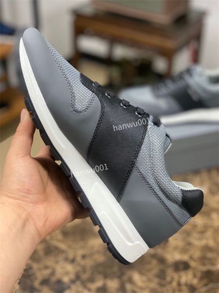 

2023 designer luxury shoes men sneakers genuine leather sneakers party velvet calfskin mixed fiber casual shoe size38-46 xg210703, Black