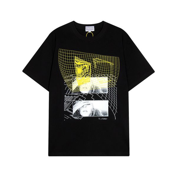 

23ss print t shirt men's plus tees women cotton tee fashion summer, Black;brown