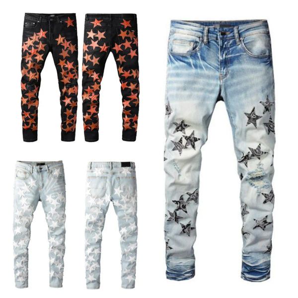 

dsquare jeans fashion men jeans denim jean ripped holes straight motorcycle trousers dsquare biker pants luxury hip hop distressed zip hxh, Blue