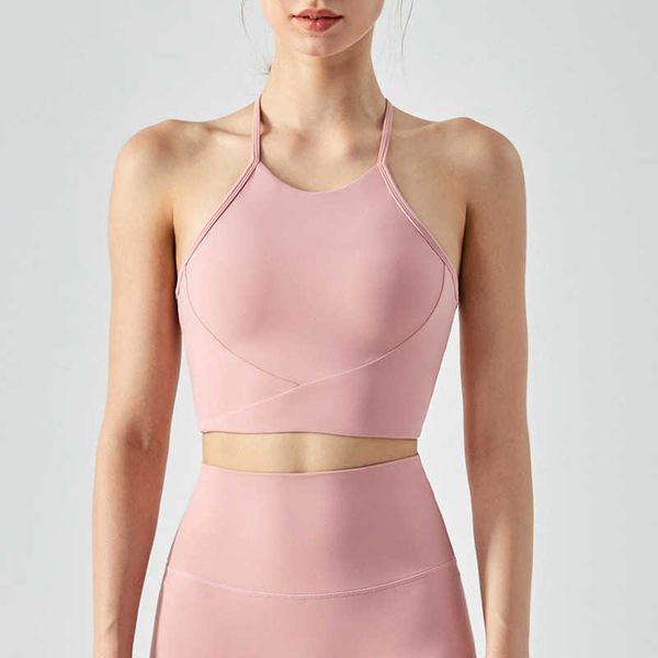 

designers lululemens womens tight-fitting yoga wear beautiful back neck hanging vest fitness underwear running lady sleeveless top