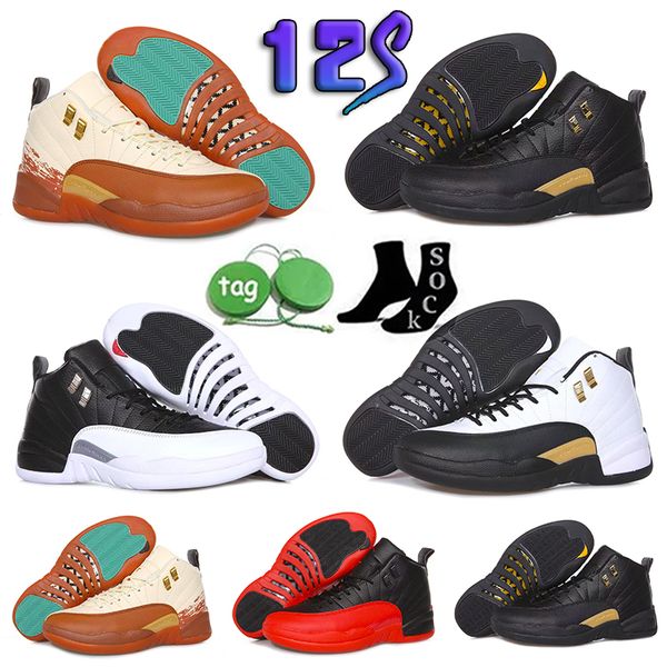 

wholesale 2023 jumpman 12s high og basketball shoes fashion women mens jor 12 playoffs reverse flu game stealth university gold jordon