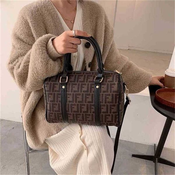 

10% off handbag 2023 new bag women contrast letters cylinder pillow