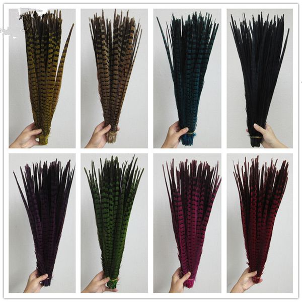 

craft tools 100pcs lot natural pheasant feathers for crafts 40 45cm 16 18inch diy jewelry wedding decorations feather plume 230209