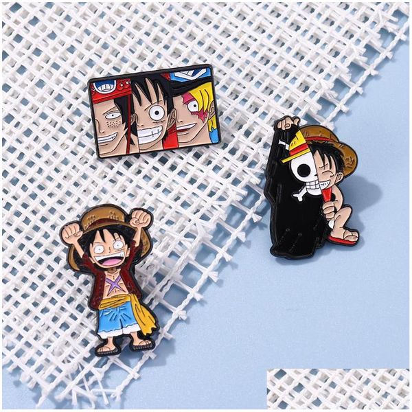 

pins brooches one piece brooch cute movies games hard enamel pins collect metal cartoon backpack hat bag collar lapel badges women dhdzt, Gray