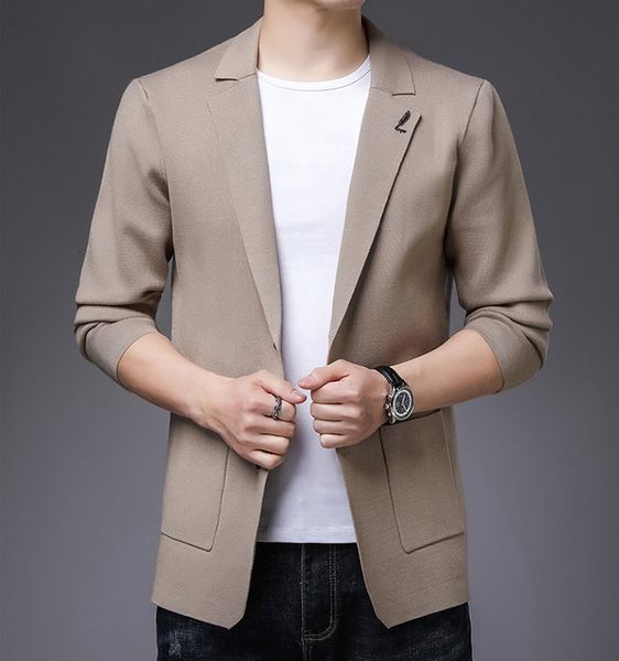 

mens suits blazers style youth simple small casual cotton linen 230209, White;black
