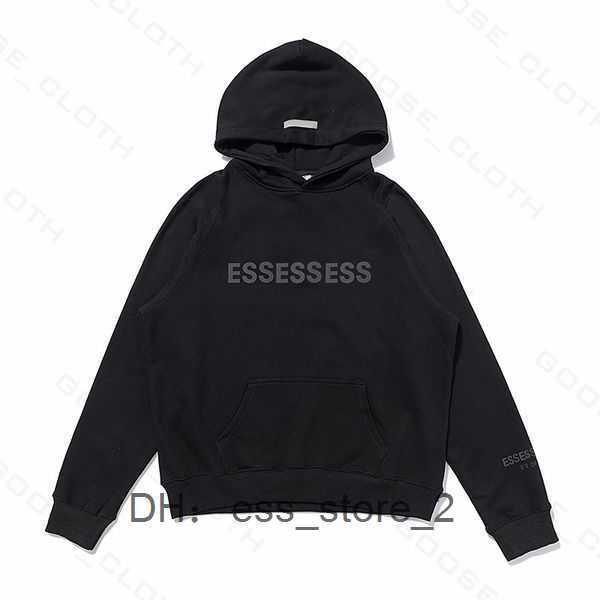 

2023 esss pull-over hoodys mens women designers pants winter warm man clothing cottons hoodie clothes tracksuits sets god 12 1 5jn4, Black