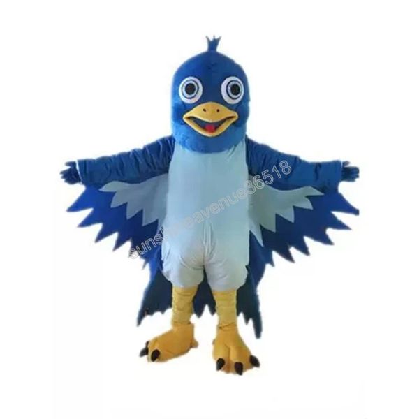 

blue bird mascot costume cartoon anime theme character carnival adults size christmas birthday party outdoor outfit suit, Red;yellow