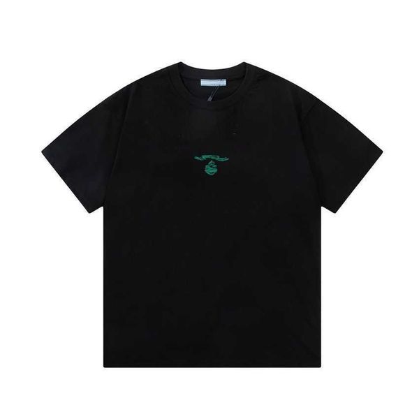 

home p 23 early spring new classic red label letter embroidery men's and women's casual personality versatile t-shirt, White