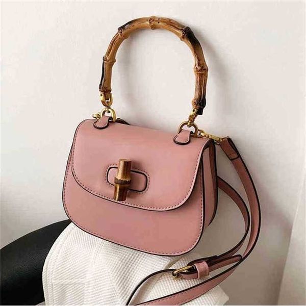 

30% off handbag 2023 new bag korean super female bamboo knot portable messenger texture small round