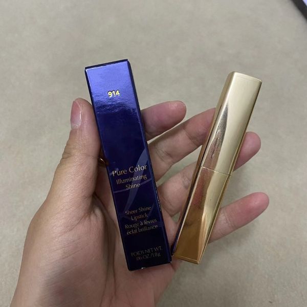 

illuminating shine matte lipstick in 5 colors lip gloss non-stick cup lipgloss