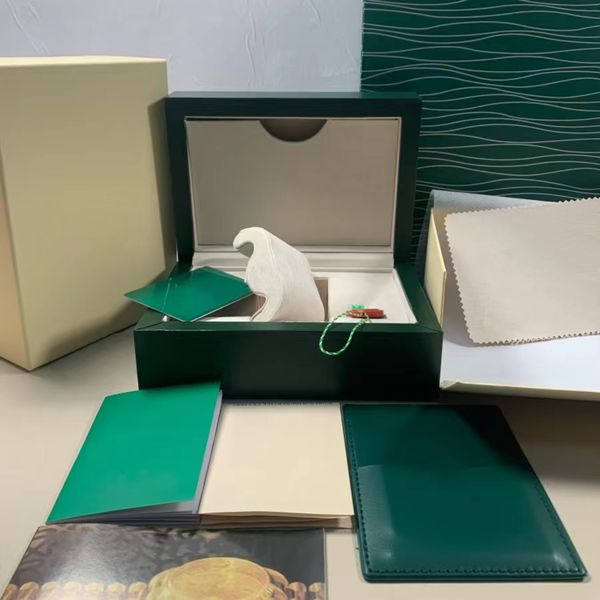 

uality green watch box accessories wholesale ubr case for montre watches booklet card tags and papers in english swiss watches boxes many ar, Black;blue