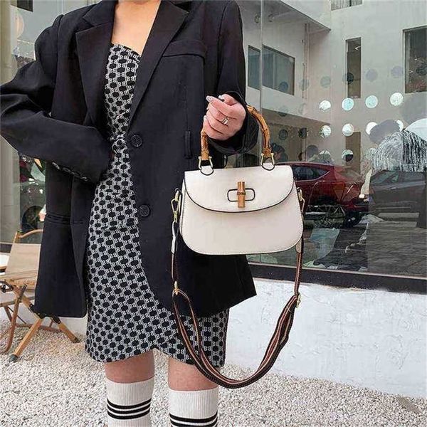 

26% off handbag 2023 new bag spring sense messenger bamboo knot portable saddle tide shoulder red women's