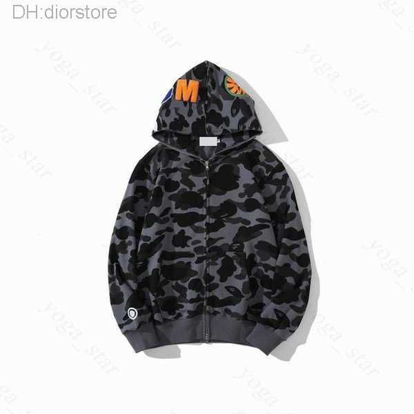 

mens womens hoodies fashion men deisigners hoody stylist cartoon shark printing hoodies jacket man casual sweatshirts size m-3xl 2at9k, Black