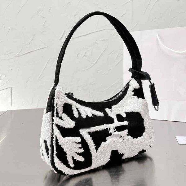 

pbag triangle shopping bags shoulder canvas ladies women designer handbags tote half moon crossbody fashion handbag messenger purses 0610