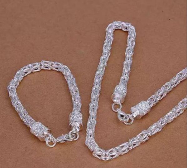 

bracelet necklace nice silver plated fashion jewelry set bracelet necklace 230209