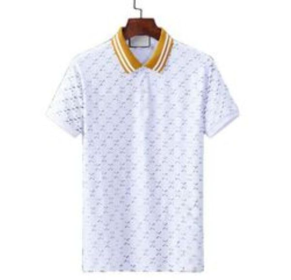 

mens polo shirts designer t shirt high street embroidery solid color lapel polos garter printing top, White;black