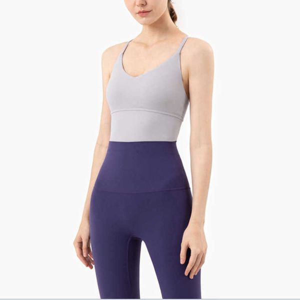 

designers lululemens womens yoga wear small suspender vest beautiful back fitness gym running lady top