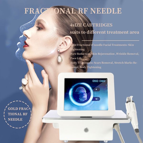 

fractional rf microneedle gold radio frequency micro needle rf skin rejuvenation face lifting machine