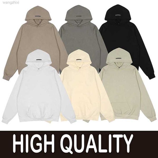 

ess warm essential hoody hooded hoodies designer mens women streetwear pullover sweatshirts loose jumper clothing size, Black