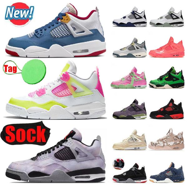 

jumpman 4 retro basketball shoes men 4s military black cat messy room bred unc lemon venom seafoam red blue cactus white grey pure royalty w