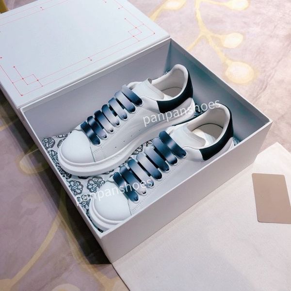 

men women casual dress shoes designers sneaker reflective fashion genuine leather velet platform flat mens trainers size34-45, Black