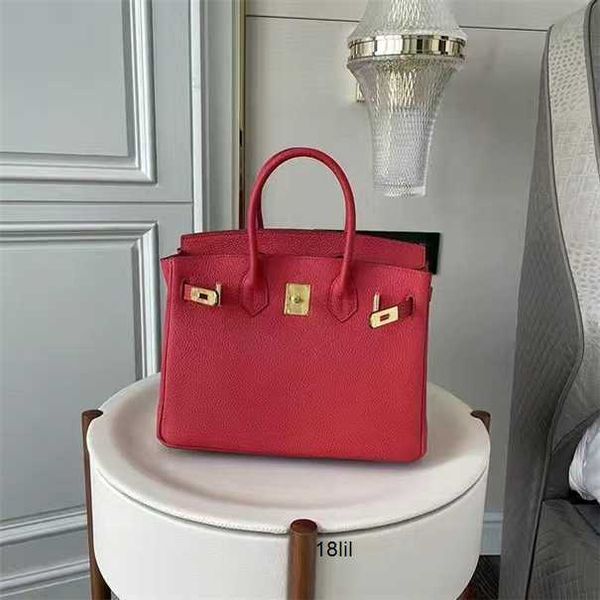

herme birkin 5a bags 2023 genuine leather texture womens bag litchi grain hand pure wedding large capacity b7t1