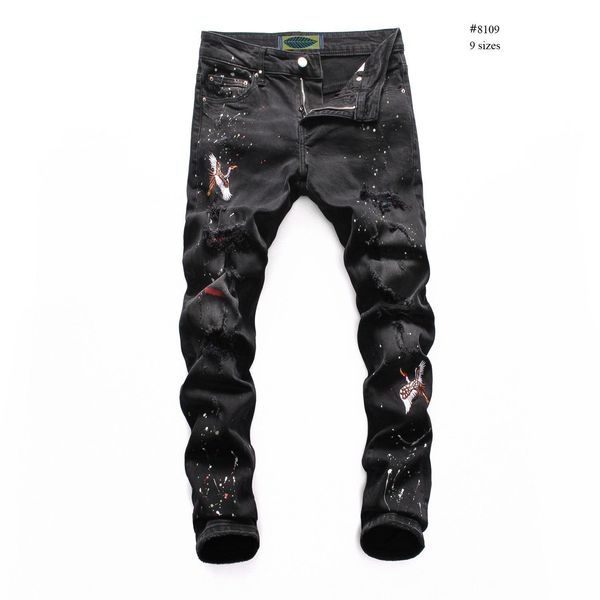 

dsquare jeans d2 promotion spring and summer dsquared2 dsquared 2 dsq 2 trend water wash low waist small foot quality nightclub fashion bout, Blue
