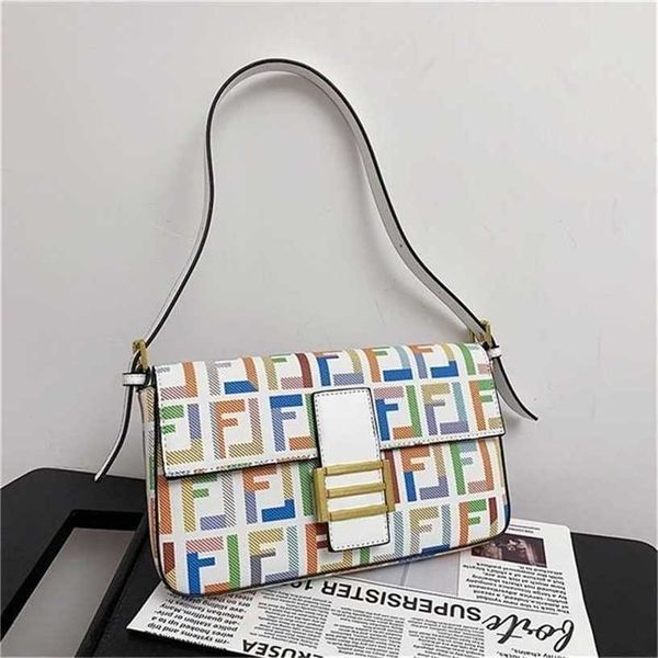 

12% off handbag 2023 new bag club retro underarm red color printing