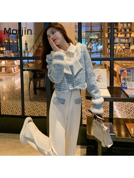 

women's two piece pants nicemix women small fragrance suit french elegant temperament coat simple versatile fashion female wear 230209, White