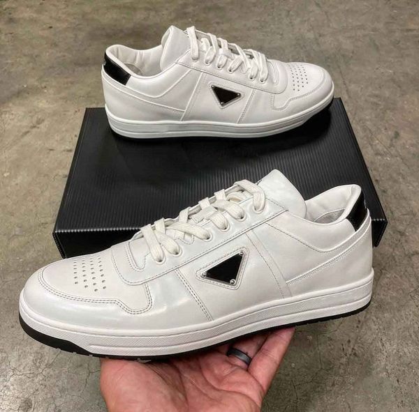 

casual shoes famous brand -- downtown men sneakers sporty leather technical fabric re-nylon runner sports chunky rubber sole walking eu38-46, Black