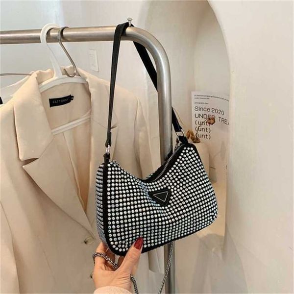 

36% off handbag 2023 new bag korean version shoulder diagonal span bright drill underarm leisure chain women's dumpling mobile phone