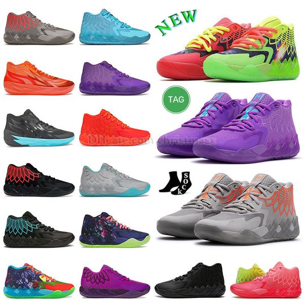 

rick and mb.01 basketball shoes morty basketball shoes for mb1 mb.02 sale lamelos ball men women iridescent dreams buzz city rock ridge red, Black