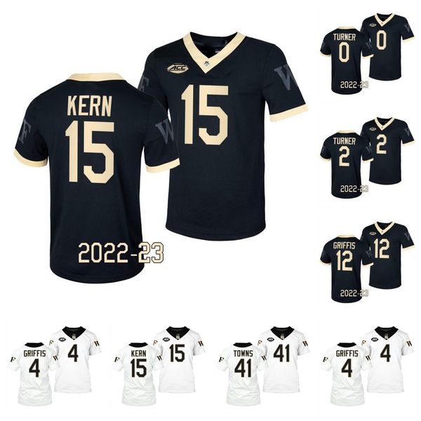 

wake forest demon deacons football jersey mitch griffis turner taylor morin wayman ellison greene whiteheart bothroyd cooley, Blue;black