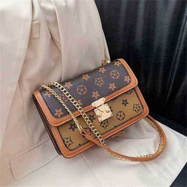 

32% off handbag 2023 new bag shangxin women's red texture small square chain old flower shoulder messenger