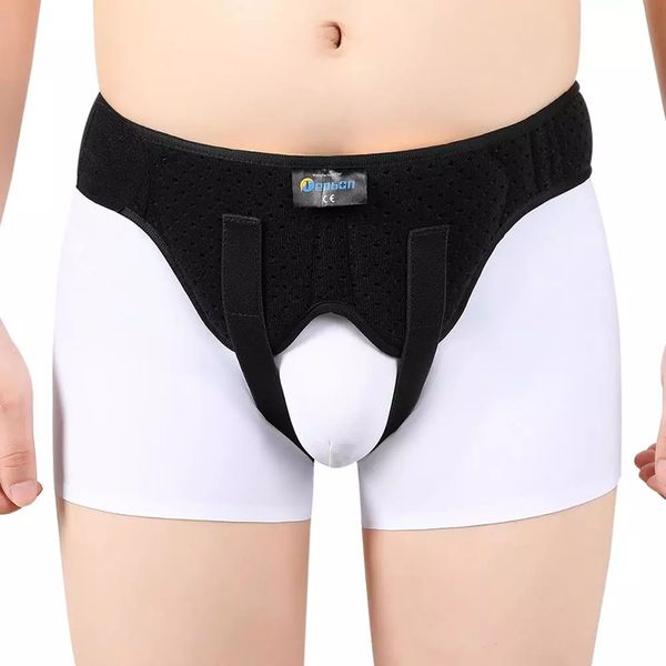 

back massager hernia belt truss for inguinal or sports support brace pain relief recovery strap with 2 removable compression 230208